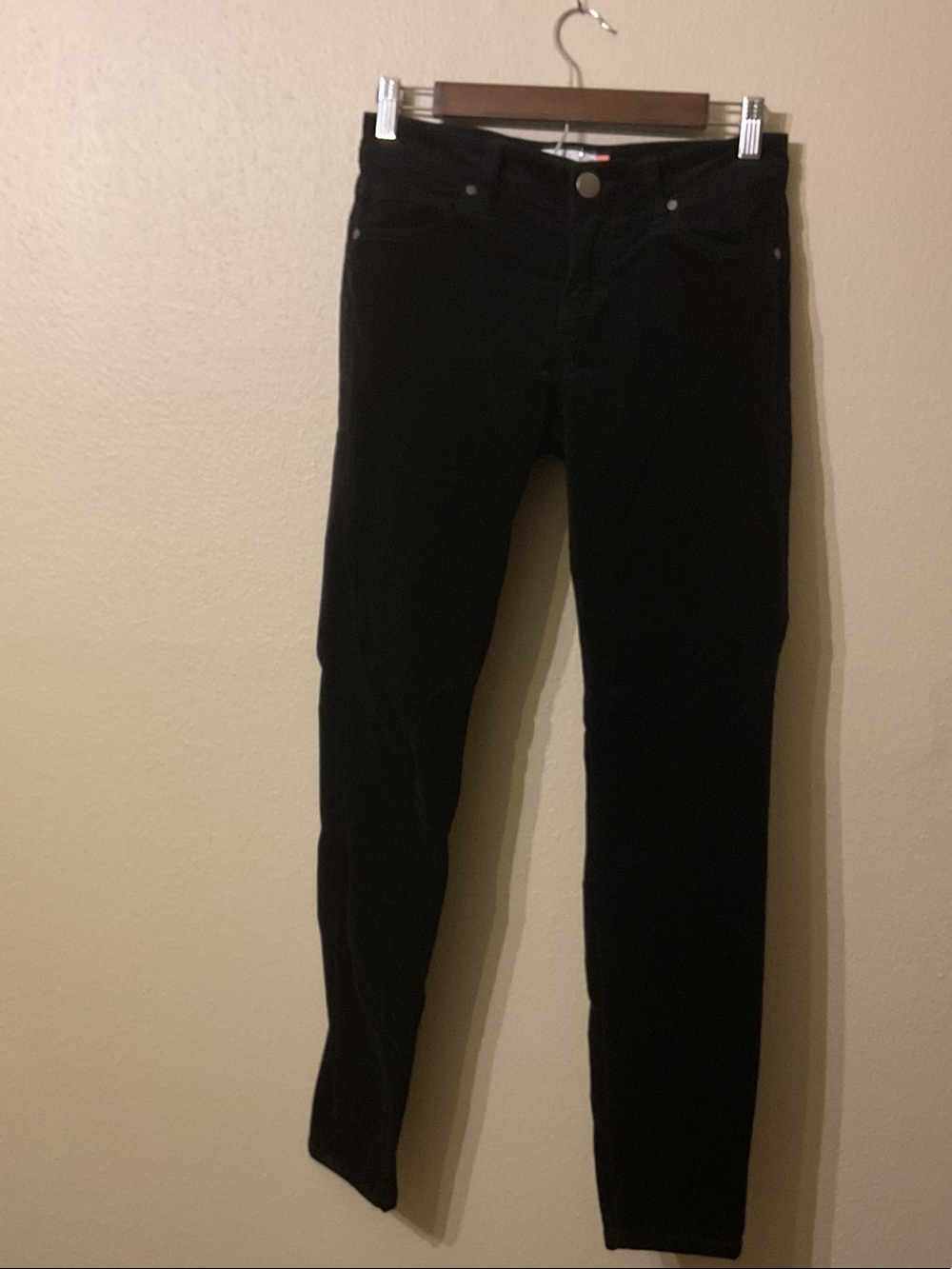 CAbi Black Corduroy Skinny Jeans for Women Size 2